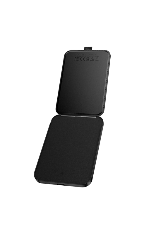 Hoco Tiger Smart Apple Find My Özellikli Kablosuz Şarj Destekli Magsafe Kartlık - Siyah