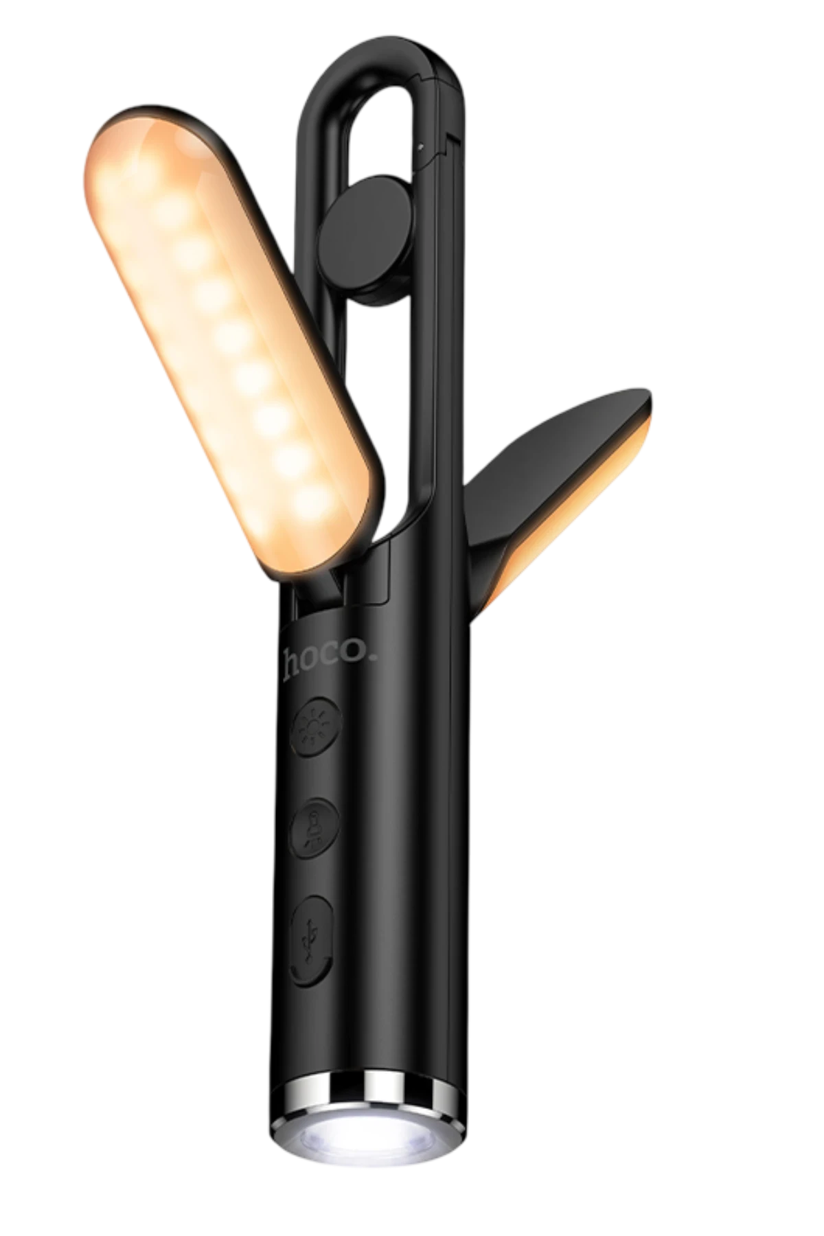 Hoco 2in1 Çok Fonksiyonlu Kamp Işığı - Siyah