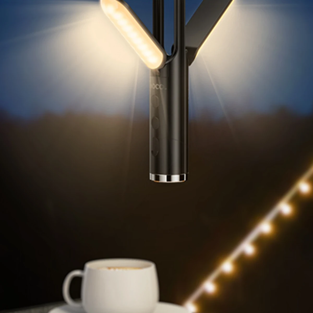 Hoco 2in1 Çok Fonksiyonlu Kamp Işığı - Siyah