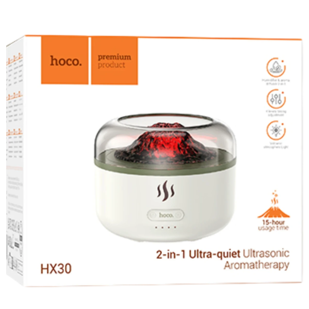Hoco HX30 Ultrasonik Masaüstü Aroma Koku Makinesi - Beyaz