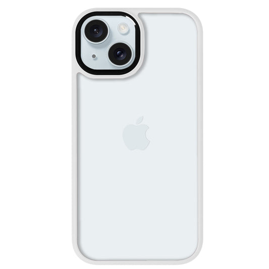 iPhone 15 Plus Renkli Lux Basic Beyaz Telefon Kılıfı