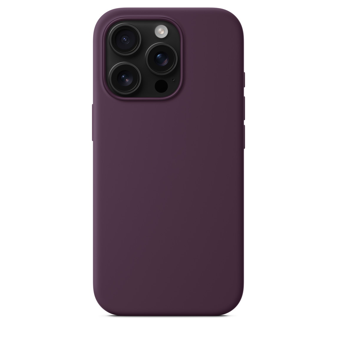Apple iPhone 16 Pro Silikon Magsafe Case Kırmızı Erik