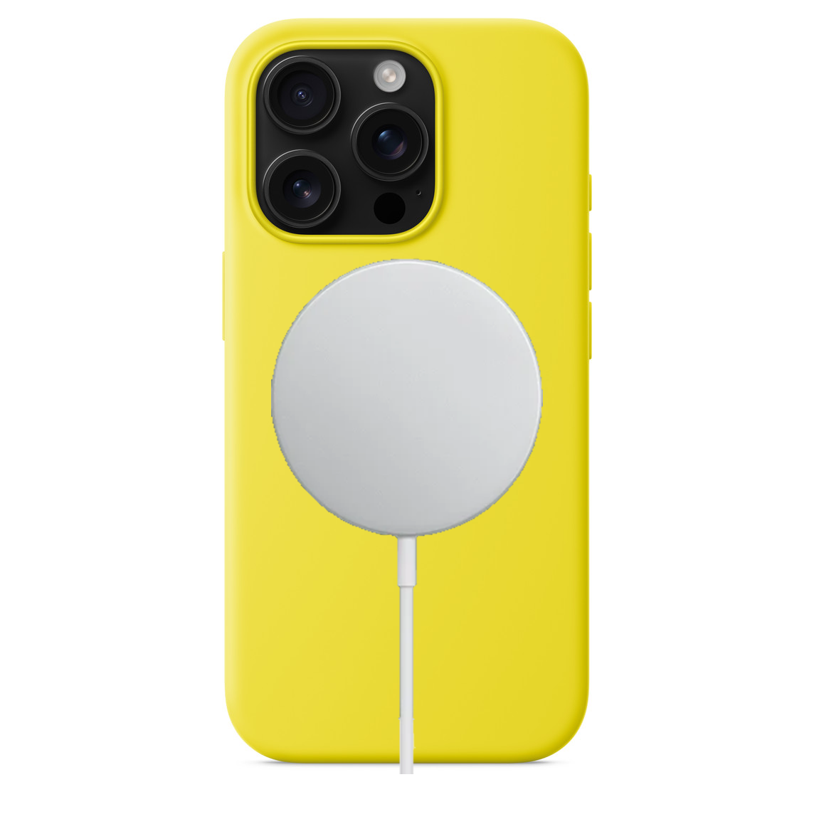 Apple iPhone 16 Pro Max Silikon Magsafe Case Yellow