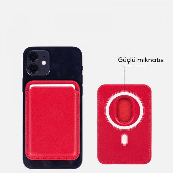 Apple iPhone Cardsafe Kartlık Kırmızı