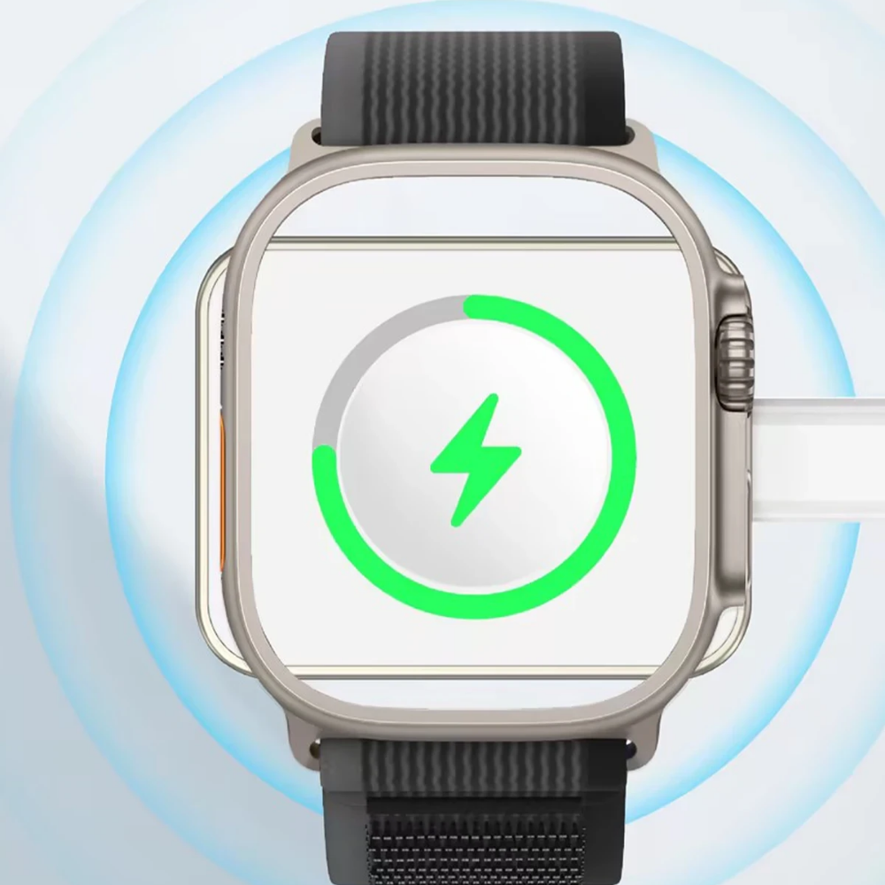 Keephone Ekstra Type-C Çıkışlı Saat Kablosuz Şarj Aleti - Gümüş