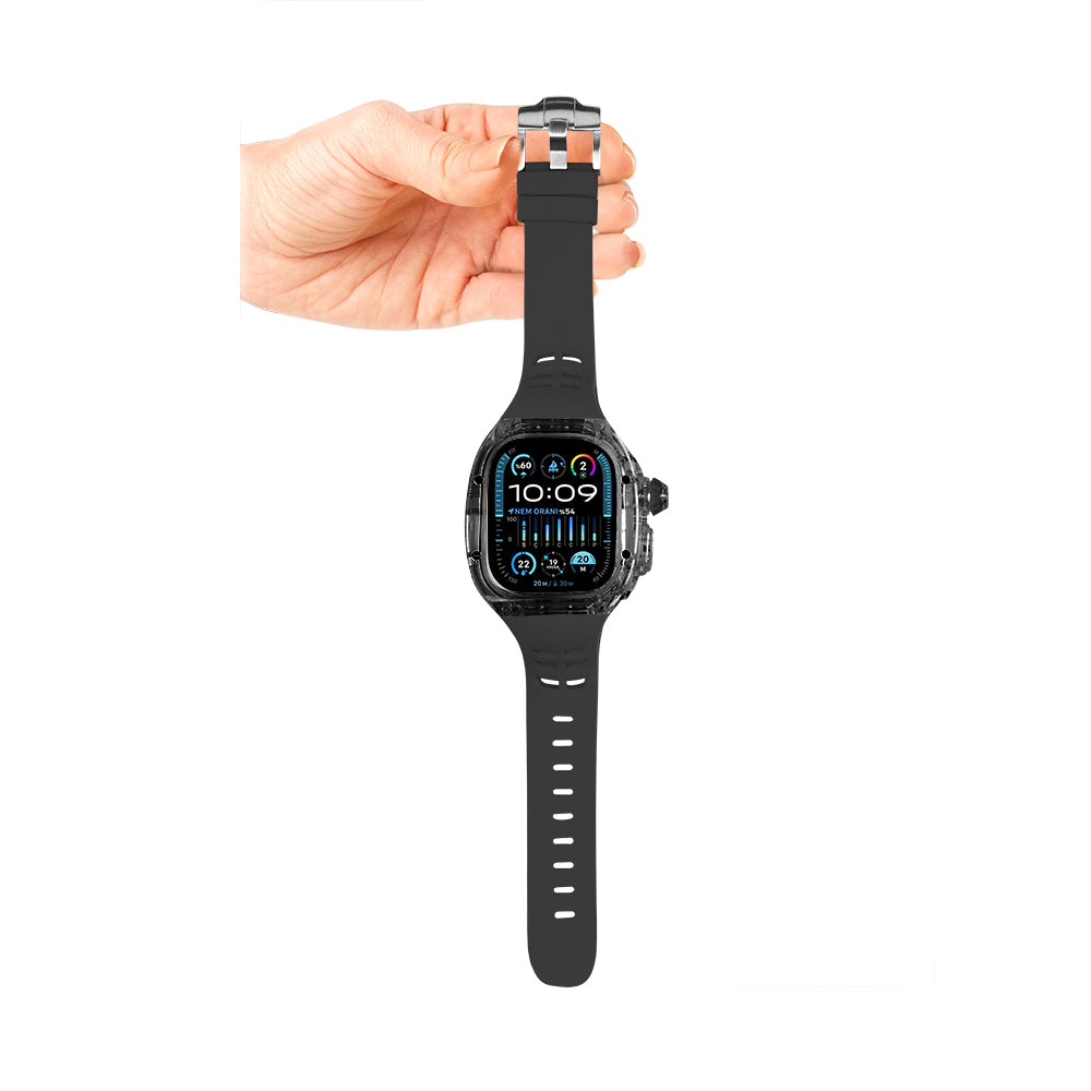 Apple Watch Armour Loop Siyah Saat Kordonu