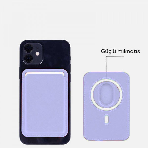 Apple iPhone Cardsafe Kartlık Lila