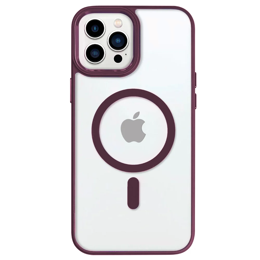 Apple iPhone 15 Pro Max Lux Magsafe Mürdüm