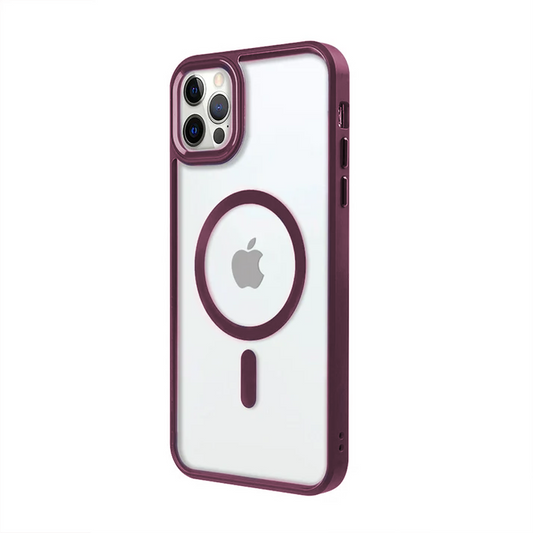 Apple iPhone 15 Pro Max Lux Magsafe Mürdüm