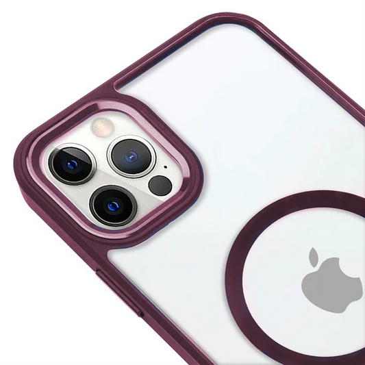 Apple iPhone 15 Pro Max Lux Magsafe Mürdüm