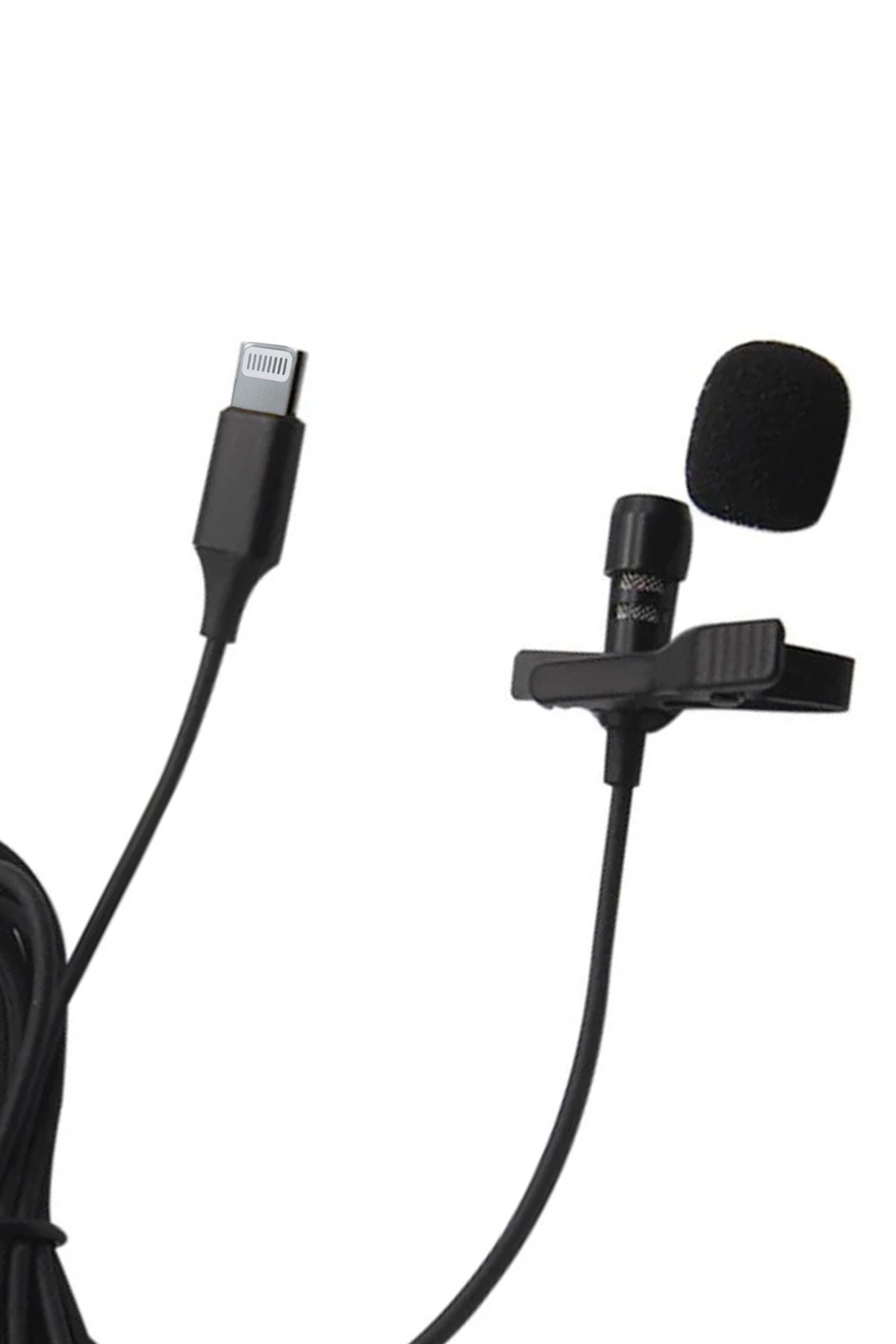 Newface Lightning 2 Metre Double Mikrofon - Siyah