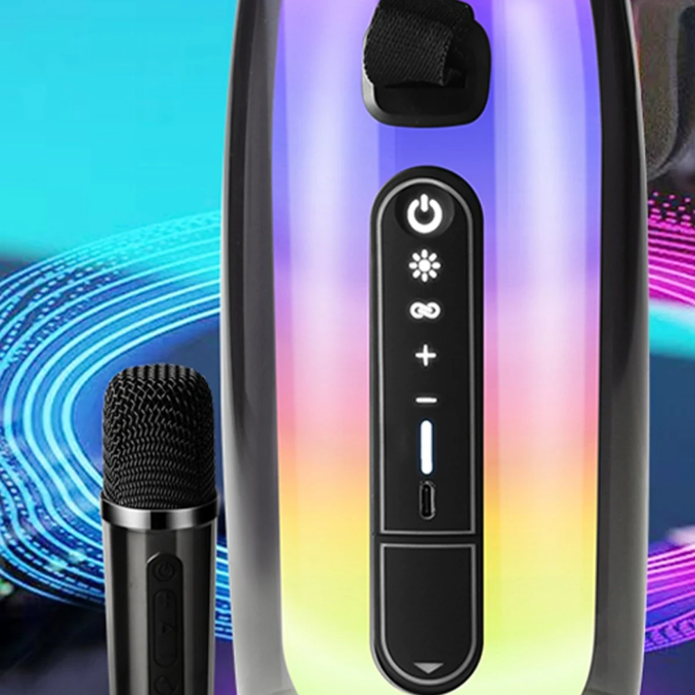 Newface Pluse 7 Mikrofonlu RGB Kablosuz Hoparlör - Beyaz