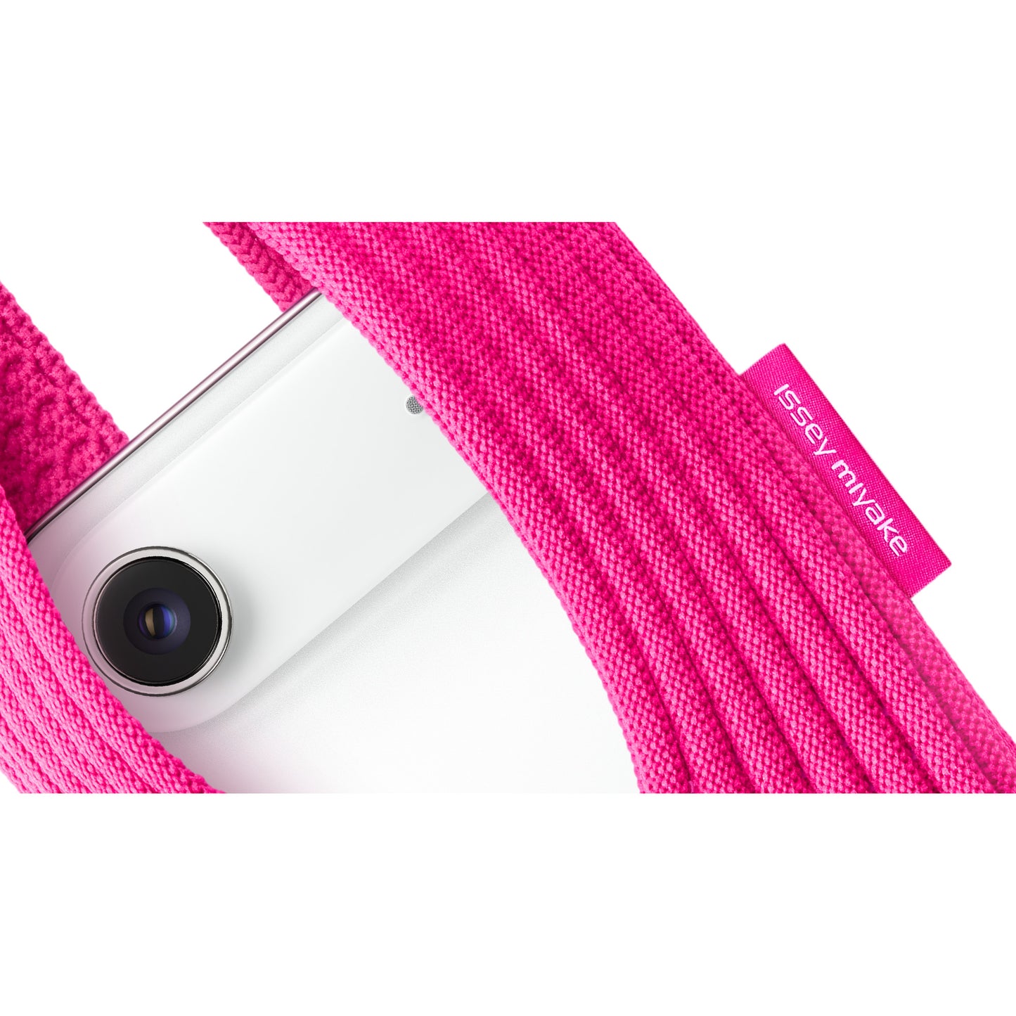 Apple iPhone Pocket Örgülü Telefon Çantası Pembe