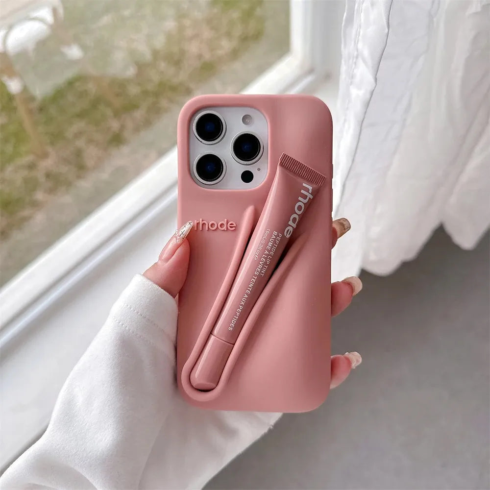 Rhode Lips Case Rose Pink (Replika)