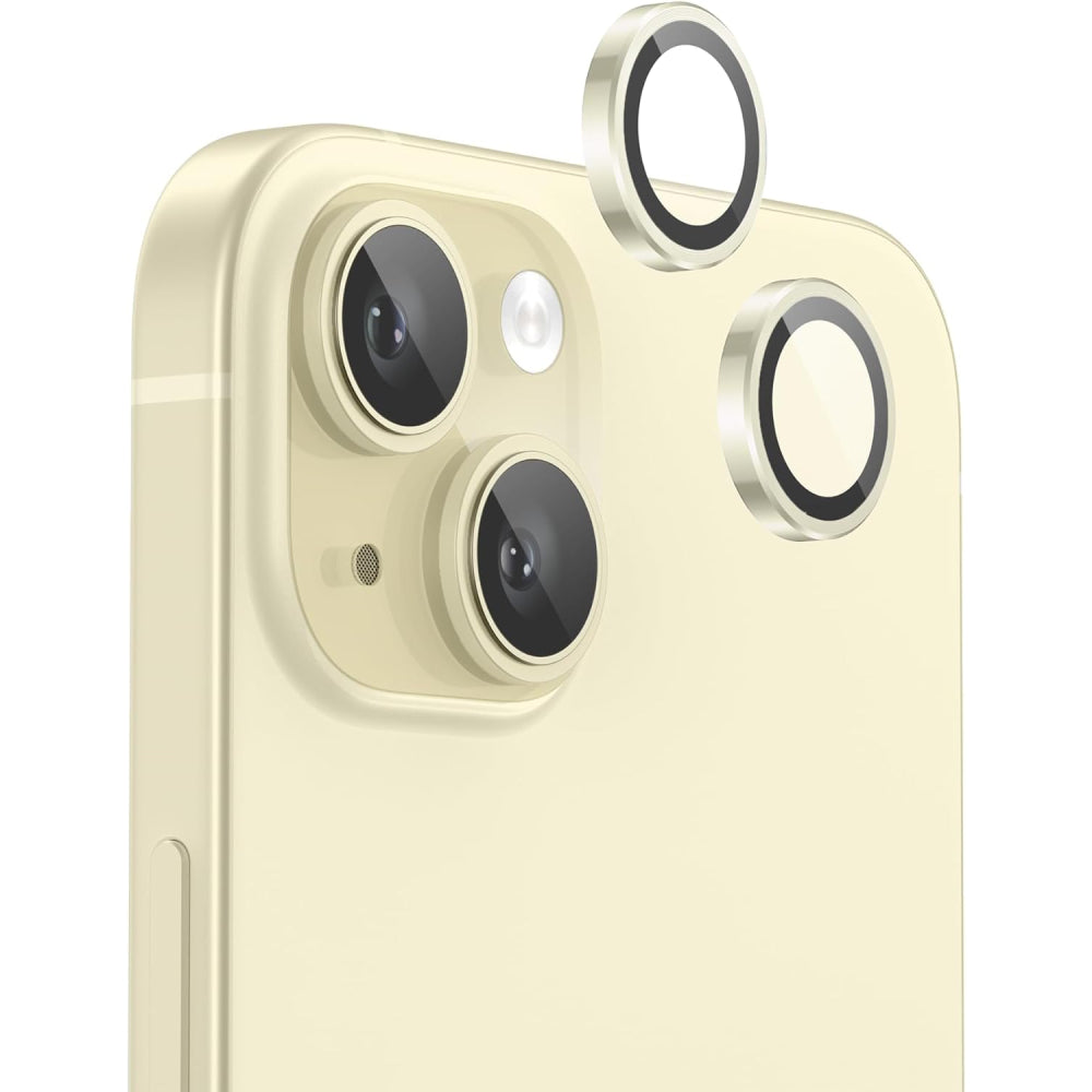 iPhone 15 Kamera Koruyucu Ring Sarı