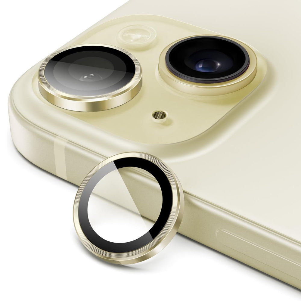 iPhone 15 Kamera Koruyucu Ring Sarı