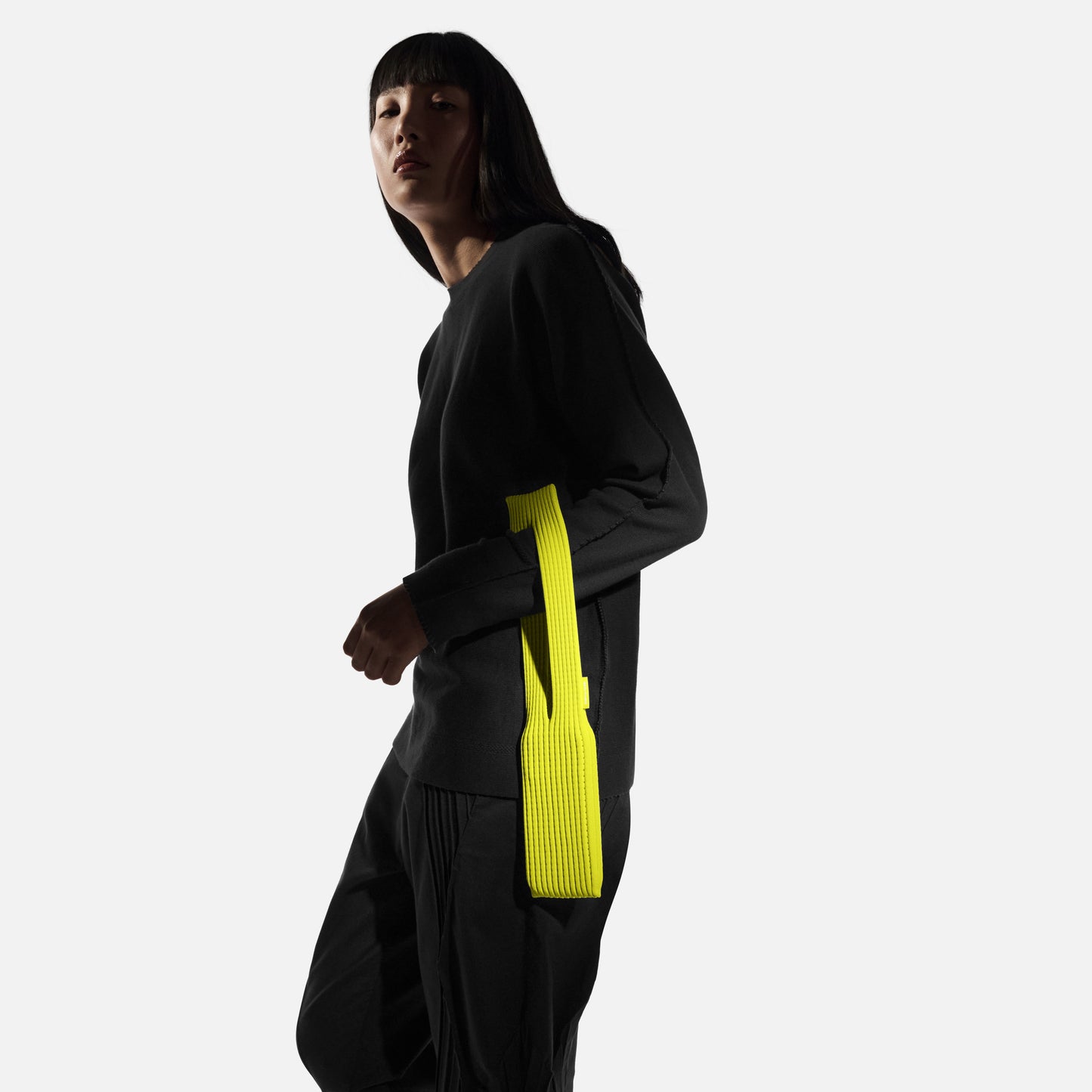 Apple iPhone Pocket Örgülü Telefon Çantası Sarı