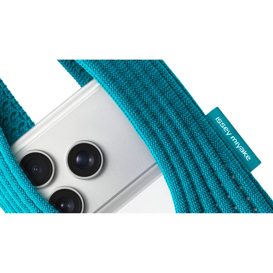 Apple iPhone Pocket Örgülü Telefon Çantası Turkuaz