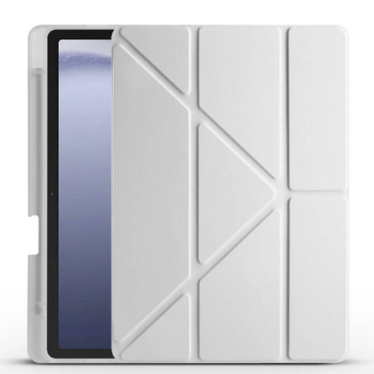 Üçgen Kalemli Smart Cower Tablet Kılıfı Gri
