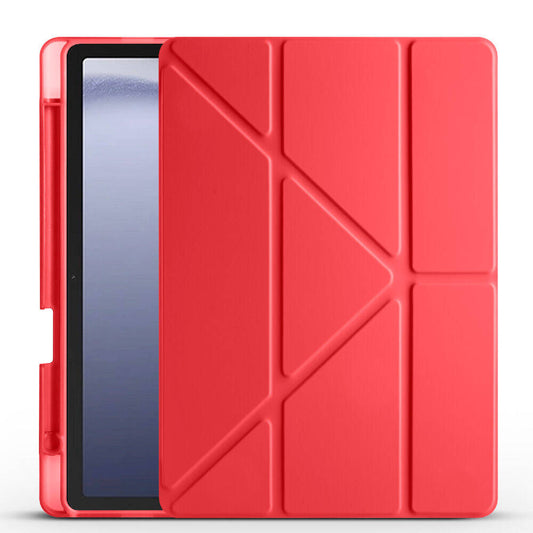 Üçgen Kalemli Smart Cower Tablet Kılıfı Kırmızı