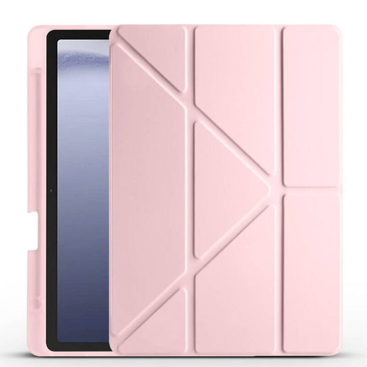 Üçgen Kalemli Smart Cower Tablet Kılıfı Pembe