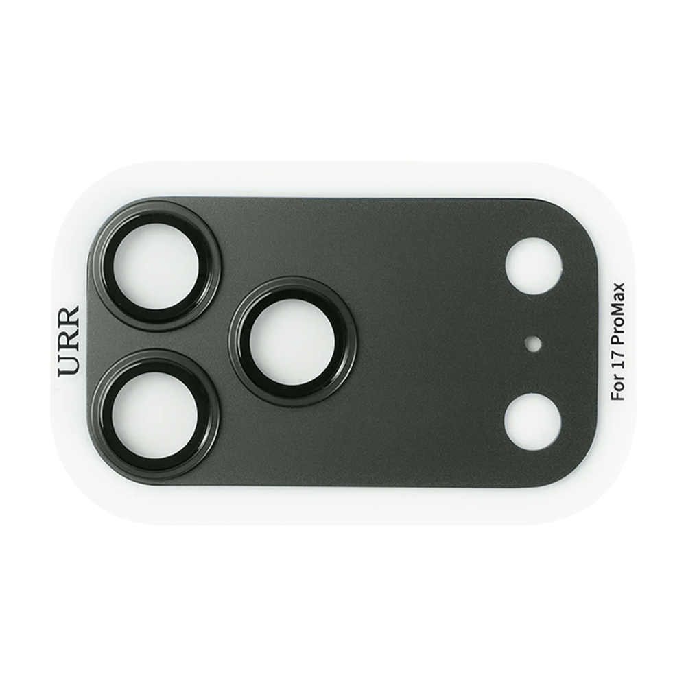 iPhone 17 Pro Max Fans Series Full Alloy Lens Kamera Koruyucu Siyah