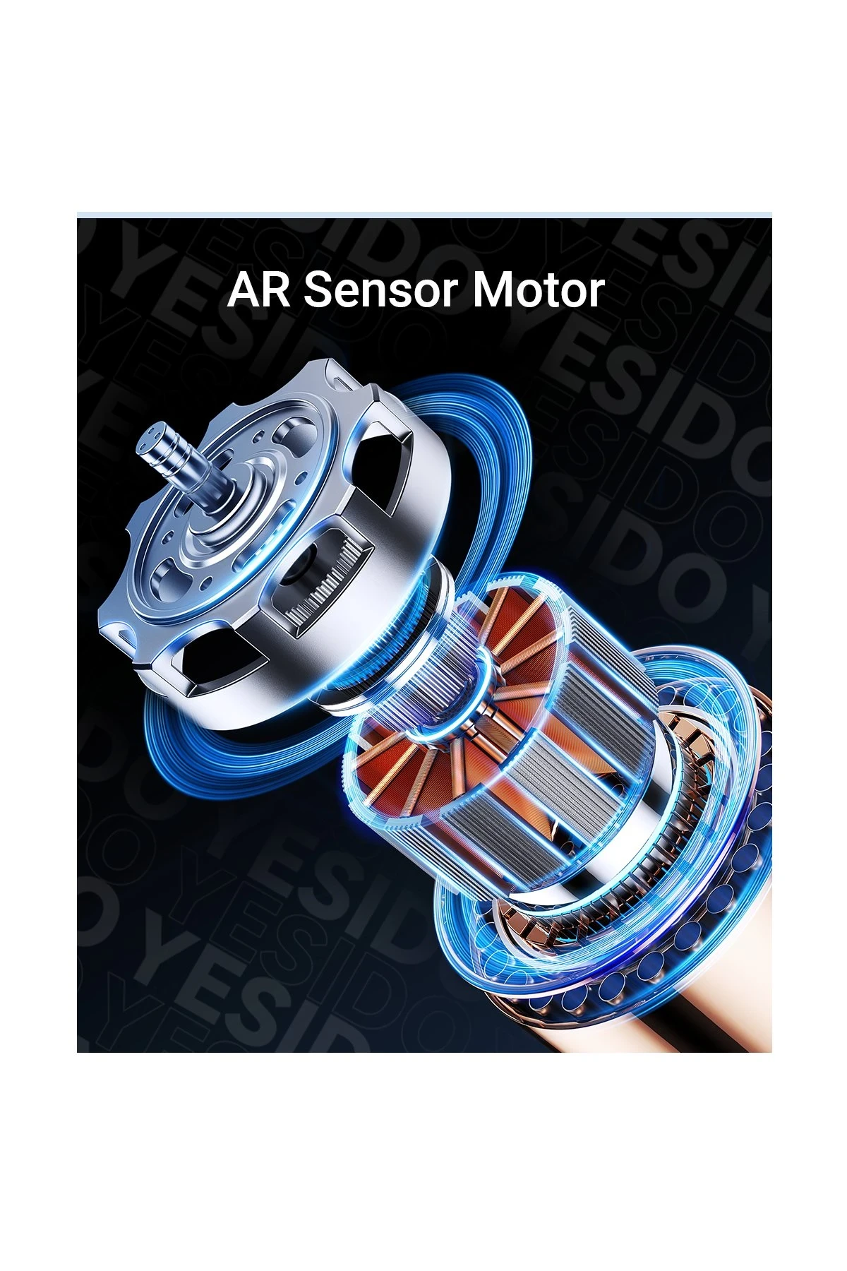 Yesido 360 Derece Bluetooth 5.0 Kontrollü 75cm Selfie Gimbal - Siyah